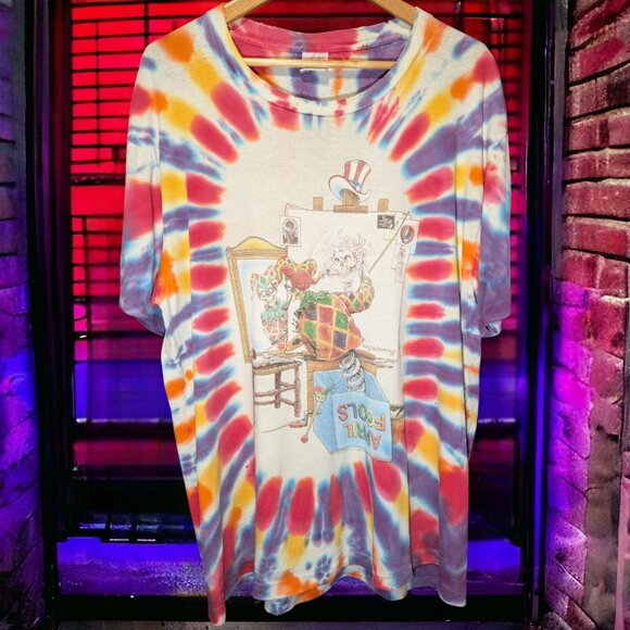 Grateful Dead Self Portrait April Fools Vintage Single Stitch 1996 Anvil T-Shirt - Picture 1 of 14